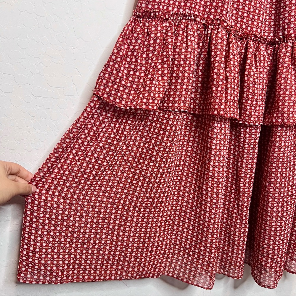 MAX STUDIO Ruffle Maxi Dress. Size Large - Picture 8 of 12